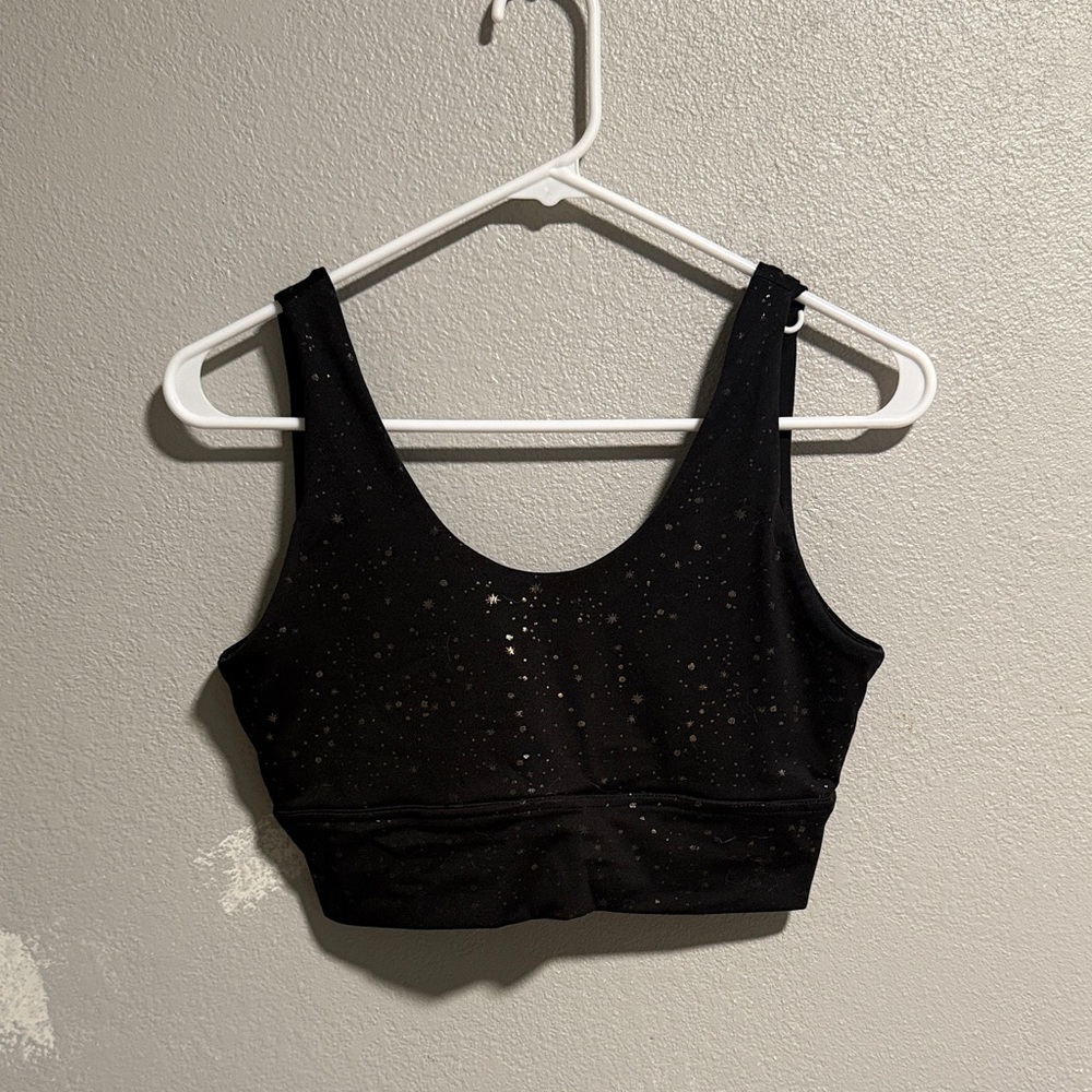 Black Sparkle sports bra